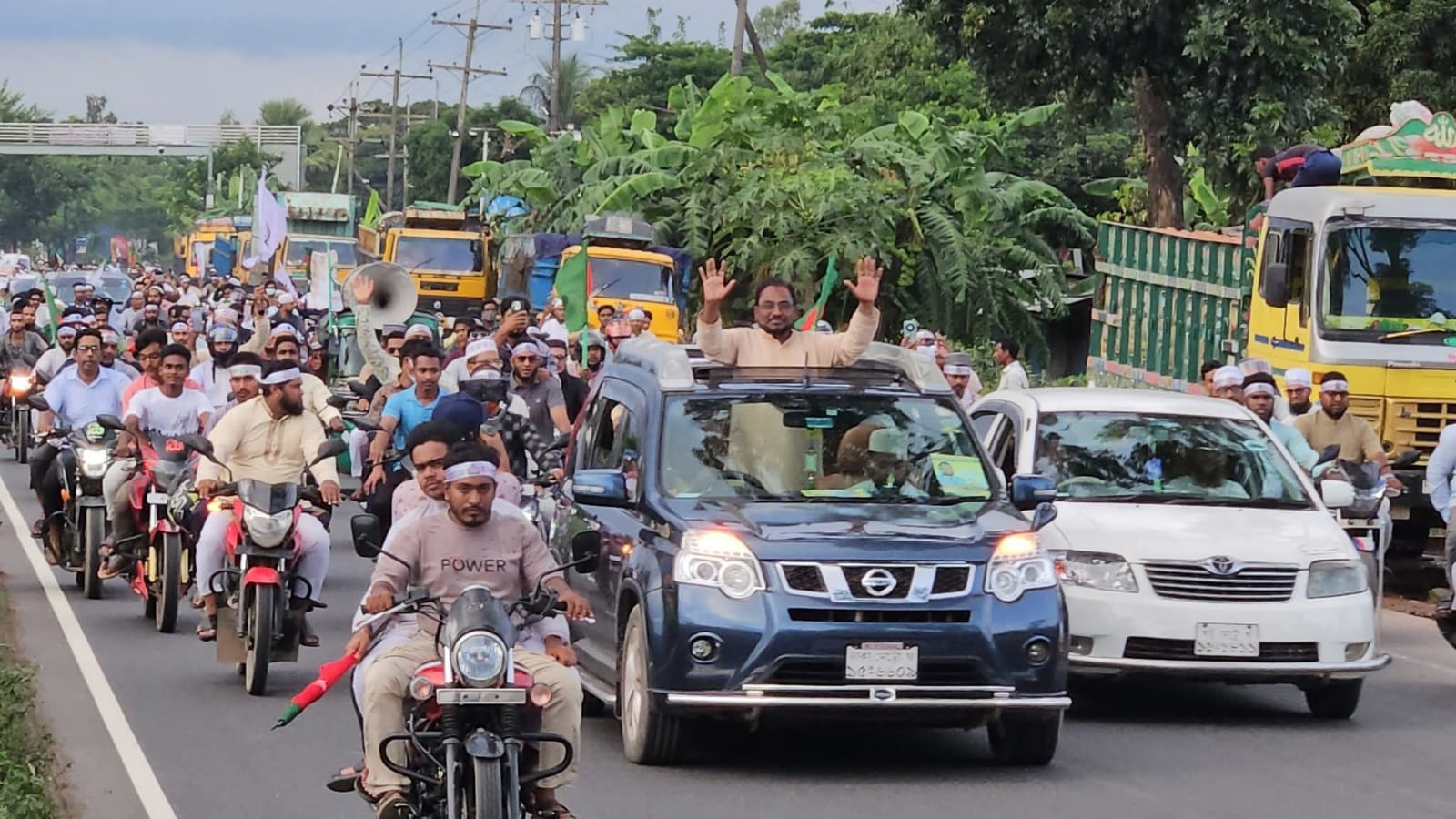 চট্টগ্রাম-১ (মিরসরাই) আসনে জামায়াতের প্রার্থী সাইফুর রহমানের নেতৃত্বে বর্ণাঢ্য মোটরসাইকেল শোভাযাত্রা