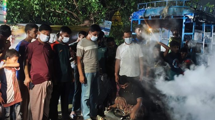 কুতুবদিয়ায় ছাত্রদলের মশা নিধন স্প্রে কর্মসূচি