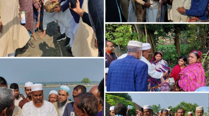 মানুষের সেবায় কাজ করবো: নির্বাচনী গণসংযোগে: মাও. আবুল কালাম আজাদ