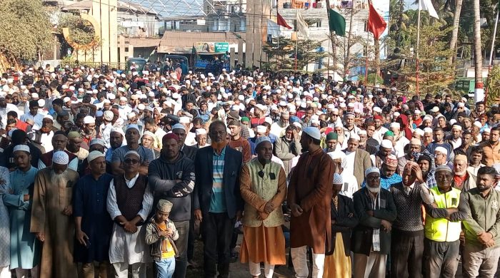 মানিক মিয়া এভিনিউয়ে দেশনেত্রীর জানাজায় রাঙামাটি থেকে ভার্চুয়ালি অংশগ্রহণ