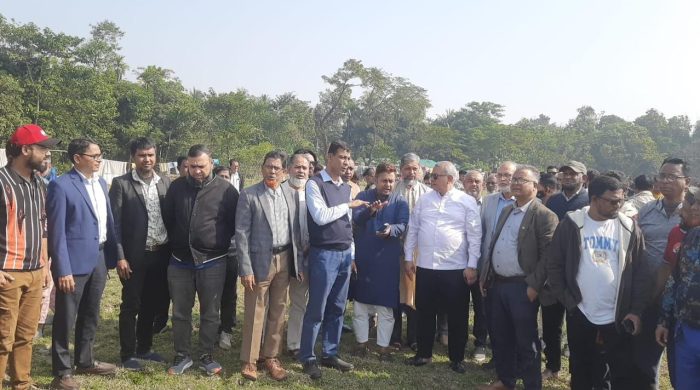 মৌলভীবাজারে তারেক রহমানের আগমনে সমাবেশস্থল পরিদর্শনে জেলা বিএনপি