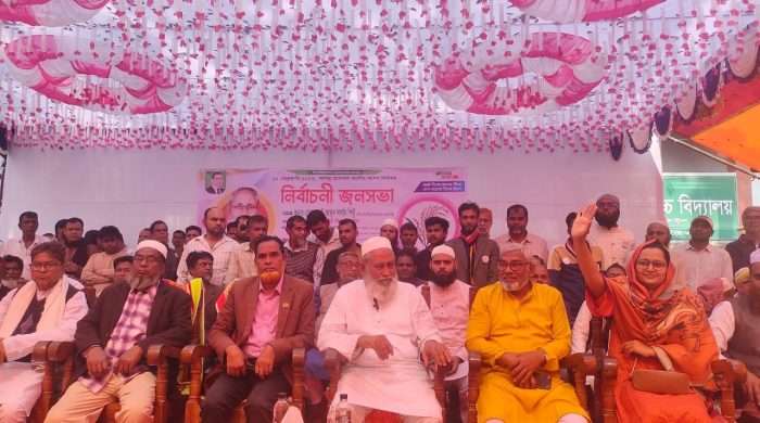 টাঙ্গাইল-২ আসনে ধানের শীষ প্রতীকে সালাম পিন্টুর নির্বাচনী জনসভা