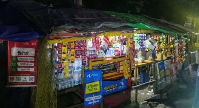 কর্ণফুলীর মইজ্জ্যারটেক পূর্বপাশে ফুটপাত দখলের মহোৎসব, রাতারাতি ৫ দোকান স্থাপন