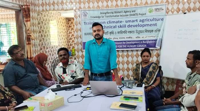 শ্যামনগরের জলবায়ু- স্মার্ট কৃষি ও কারিগরি দক্ষতা উন্নয়ন বিষয়ক প্রশিক্ষণের সমাপনী