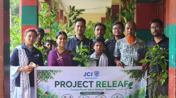 প্লাস্টিক বর্জ্য থেকে সবুজ ভবিষ্যৎ গড়ার উদ্যোগ ‘রিলিফ’ বাস্তবায়ন করল জেসিআই ঢাকা ডায়নামিক
