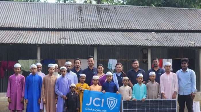 জেসিআই ঢাকা ডায়নামিকের ‘নূরের আলো’—সৌরবিদ্যুতে আলোকিত হচ্ছে এতিমখানা ও মাদ্রাসা